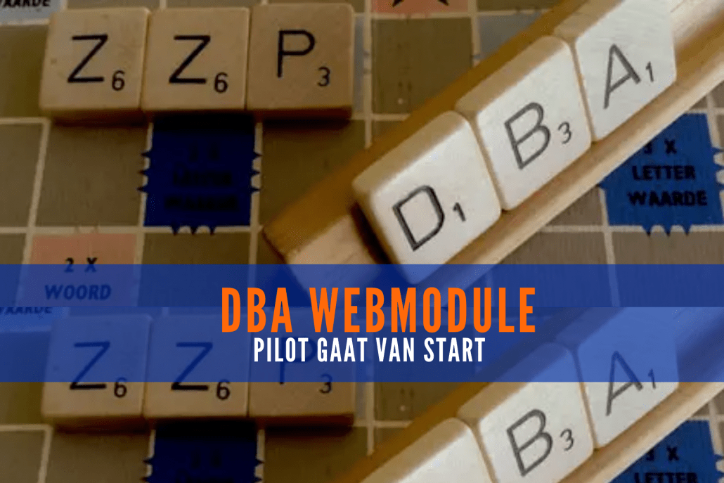 DBA Webmodule - pilot gaat van start
